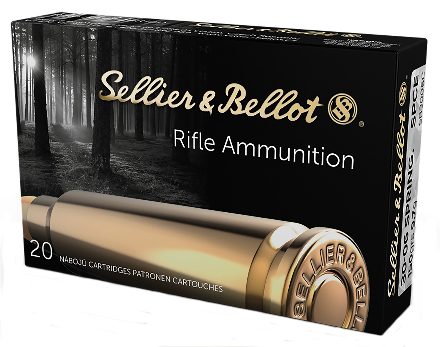 Sellier & Bellot SB3006C Rifle 30-06Springfield 150gr Soft Point Cut Through Edge 20 per Box/20 Case