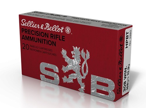 Sellier & Bellot SB308G Rifle 308Win 168gr Hollow Point Boat Tail 20 per Box/25 Case - Image 2