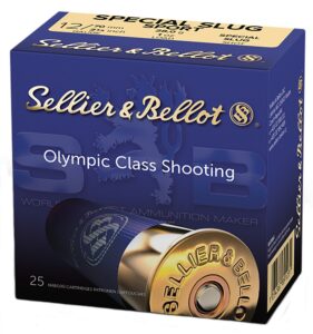 Sellier & Bellot SB12SLUG Shotgun 12Gauge 2.75" 1oz Rifled Slug Shot 25 per Box/10 Case