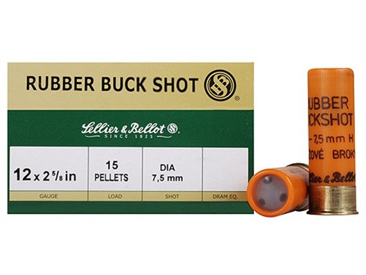 Sellier & Bellot SB12RBB Shotgun 12Gauge 2.75" Rubber 25 per Box/10 Case - Image 2