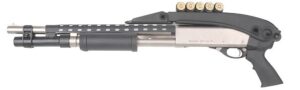 Advanced Technology TFS0600 Shotforce Shotgun Stock Top Folding Black Synthetic for Mossberg 12/20 Gauge, Remington 870 12 Gauge, Winchester 12/20