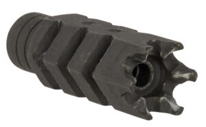 ATI Outdoors A5102251 Shark Muzzle Brake Black Oxide Steel with 1/2"-28 Tpi Threads for .223 Cal/5.56 AR-15