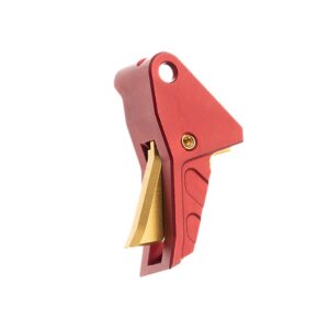 Tyrant Designs CNC TDECHETRIGRED/GOLD I.T.T.S Trigger Red/Gold Fits Springfield Echelon