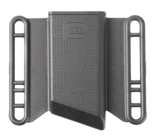 Glock MP033613 Mag Pouch OWB Black Polymer, Belt Slide Mount Up to 2.25" Wide, Fits Glock 43 Magazines Only