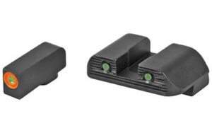 Glock Parts Night Sight Set Ameriglo Bold Green Dots GEN5 G17/19/26/34 180" Height 6.5