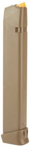 Glock 47463 G17/34 33-Round 9mm Luger Glock 17/19/26/34/45 Flat Dark Earth Polymer