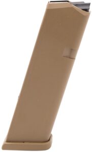 Glock 47487 G17/19 17-Round 9mm Luger Fits Glock 17/19X Coyote Tan Polymer