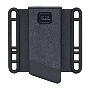 Glock MP03080 Mag Pouch OWB Black Large Polymer Belt Loop Mount, Compatible with Glock 20/21 Ambidextrous