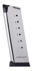 Mec-Gar MGCO4507NPF 1911 Officer 7-Round 45 ACP, Nickel Carbon Steel