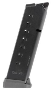 Mec-Gar MGCG4508MATCH 1911 Government 8-Round 45 ACP, Blued with Anti-Friction Coating Carbon Steel