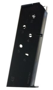 Mec-Gar MGCO4506B 1911 Officer 6-Round 45 ACP, Blued Carbon Steel