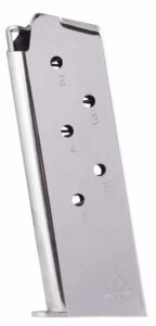 Mec-Gar MGCO4506N 1911 6-Round 45 ACP Fits 1911 Officer Nickel Carbon Steel
