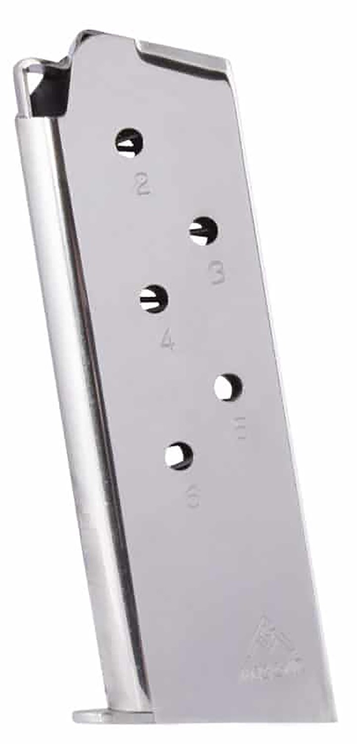 Mec-Gar MGCO4506N 1911 6-Round 45 ACP Fits 1911 Officer Nickel Carbon Steel