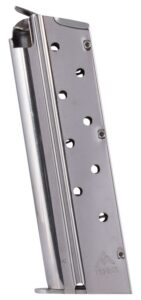 Mec-Gar MGCGOV9LN 1911 Government 9-Round 9mm Luger, Nickel Carbon Steel