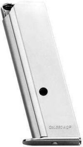 Mec-Gar Walther Ppk/S .380 7-Round St Nickle Magazine