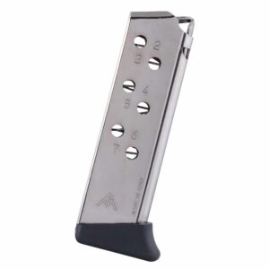 Mec-Gar Walther Ppk .32 Acp 7-Round Ht Nickel Magazine