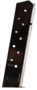 Mec-Gar MGCG4510N Colt Government 10-Round Extended 45 ACP, Nickel Carbon Steel