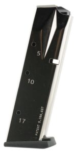Mec-Gar MGSW5917N S&W Nickel 17-Round 9mm Luger for S&W 5900 Series/910/915/659