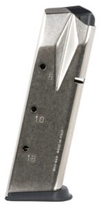 Mec-Gar MGP22815N Sig 15-Round Extended 9mm Luger, Fits Sig P228 Nickel Carbon Steel