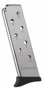 Mec-Gar MGBT3808N Bersa 8-Round Detachable with Finger Rest 380 ACP, Fits Bersa Thunder Nickel Carbon Steel