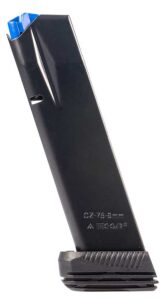 Mec-Gar MGCZ7519M CZ 19-Round Extended 9mm Luger Fits CZ75B/CZ Shadow 2/CZ 75 SP-01/CZ Shadow/CZ 85B Blued with Anti-Friction Coating Carbon Steel