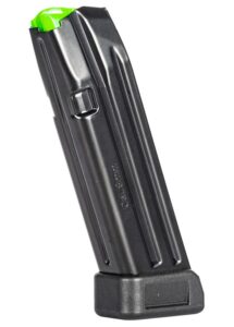Mec-Gar MGG172003A Glock 17 20-Round Extended 9mm Luger, Black Carbon Steel with Black Floorplate