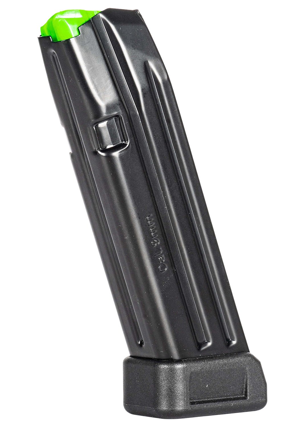 Mec-Gar MGG172003A Glock 17 20-Round Extended 9mm Luger, Black Carbon Steel with Black Floorplate