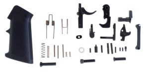 LBE Unlimited AR15LPKT Complete Lower Parts Kit with Pistol Grip & Trigger Guard AR-15 Black