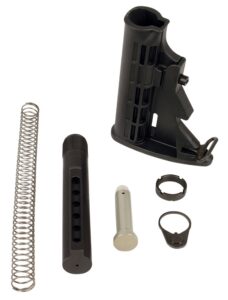 LBE Unlimited MILSTKKT Complete Mil-Spec Stock Kit 6 Position Black Synthetic for AR-15, M4