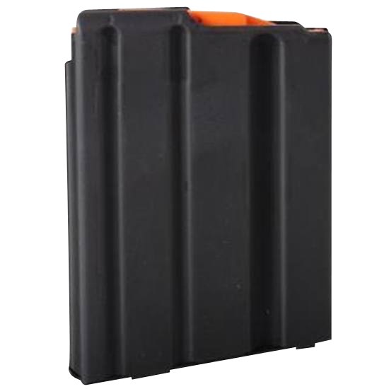 DuraMag 5X23041188CPD SS 5-Round 223 Rem/300 Blackout/5.56x45mm NATO for AR-15 Black with Orange Follower Detachable