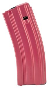DuraMag 3023004175CPD Speed 30-Round 223 Rem/300 Blackout/5.56x45mm NATO for AR-15 Red Aluminum with Black Follower Detachable