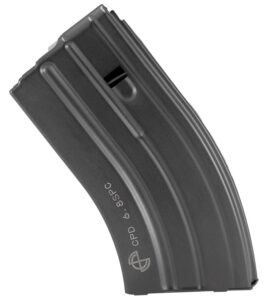 DuraMag 2068041207CPD SS 20-Round 22 Nosler/6.8 SPC for AR-15 Black with Gray Follower Detachable