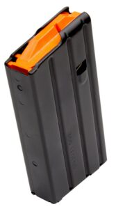 DuraMag 2035041178CPD SS 20-Round 350 Legend for AR-15 Black with Orange Follower Detachable