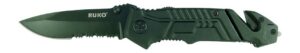Ruko RUK0144S 440A 3-1/4"BLK Rubber Folding