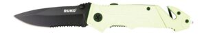 Ruko RUK0144SHG-CS 440A 3-1/4"HIVIZ Green Folding