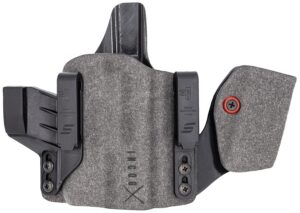 Safariland INCOG0465A0CX261MC Incog X IWB Gray Cordura with Magazine Caddy, Fits Sig P365/X/XL Belt Clip Mount, Right Hand
