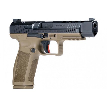 Canik HG5635N Mete SFx Full Size Frame 9mm Luger 20+1/18+1, 5.20" Black Match Grade Barrel Black Nitride Serrated Steel Slide, Flat Dark Earth Polymer - Image 4