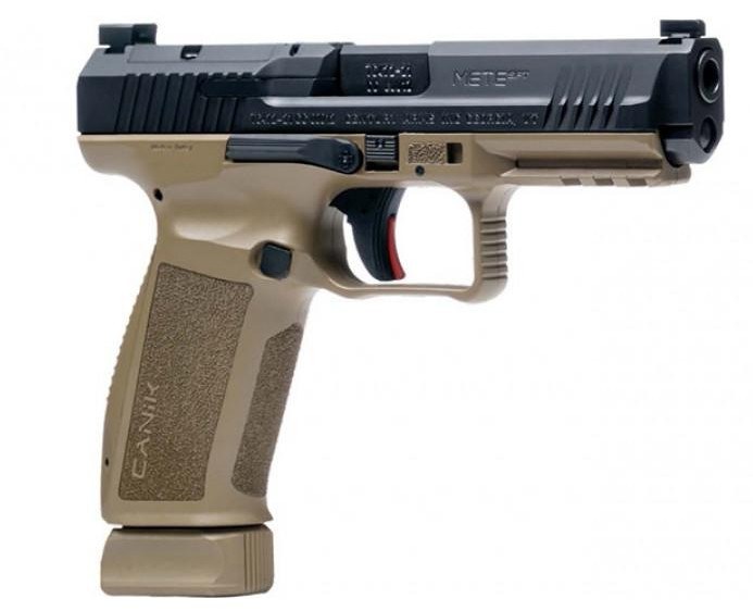 Canik HG5636N Mete SFT Full Size Frame 9mm Luger 20+1/18+1, 4.46" Black Match Grade Barrel, Black Nitride Serrated Steel Slide, Flat Dark Earth - Image 2