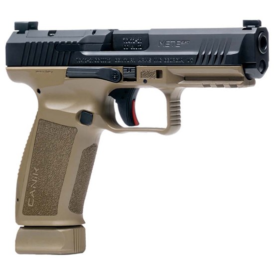 Canik HG5636N Mete SFT Full Size Frame 9mm Luger 20+1/18+1, 4.46" Black Match Grade Barrel, Black Nitride Serrated Steel Slide, Flat Dark Earth - Image 3