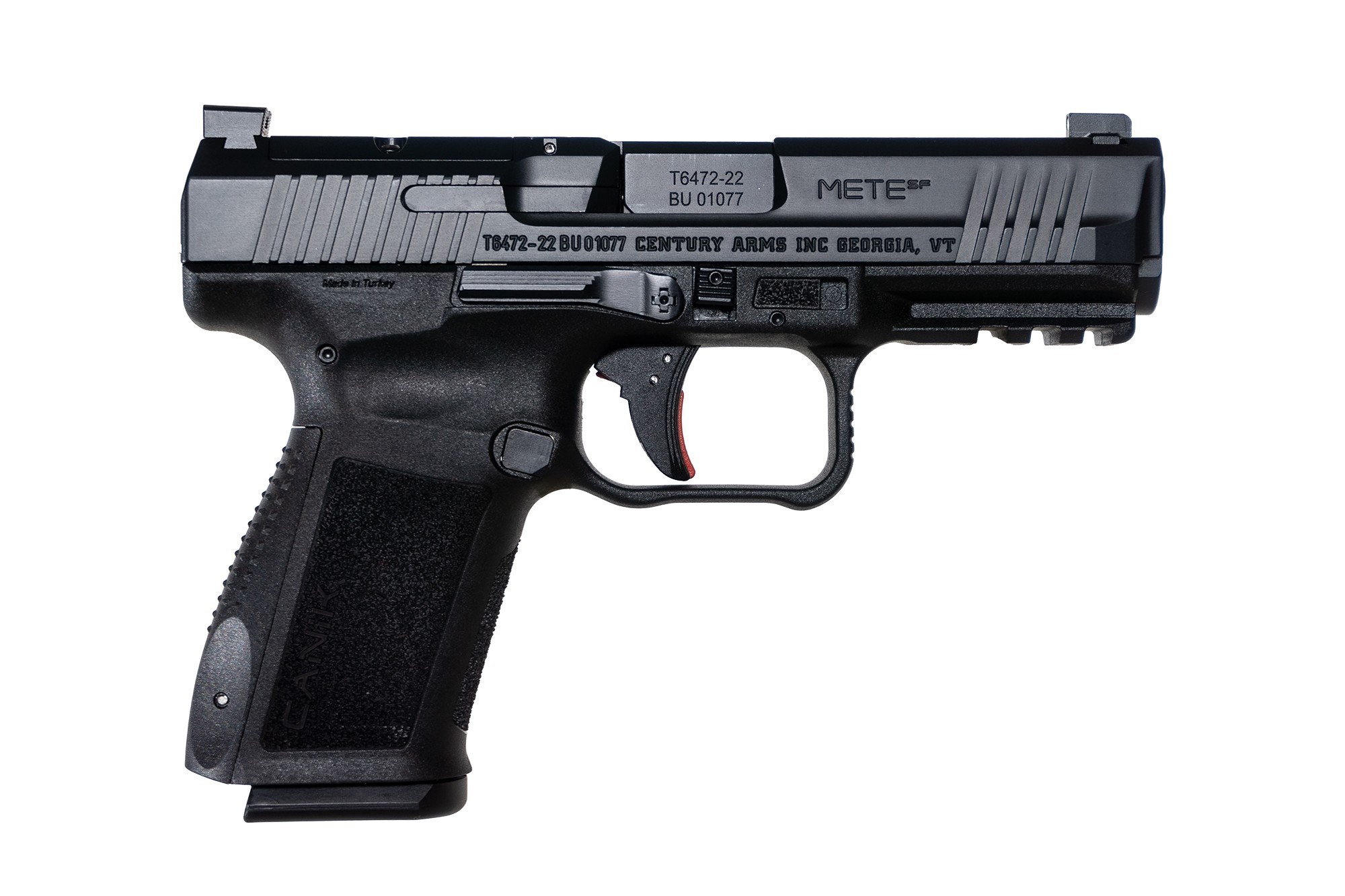 Canik HG5637N METE SF Compact 9mm Luger 15+1 4.08" Black Steel Barrel, Black Nitride Optic Ready/Serrated Slide, Black Polymer Frame with Beavertail - Image 2