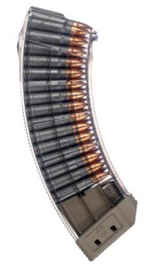 Century Arms US Palm MA1119A Standard 30-Round 7.62x39mm Fits AK-47 Clear with Flat Dark Earth Floor Plate