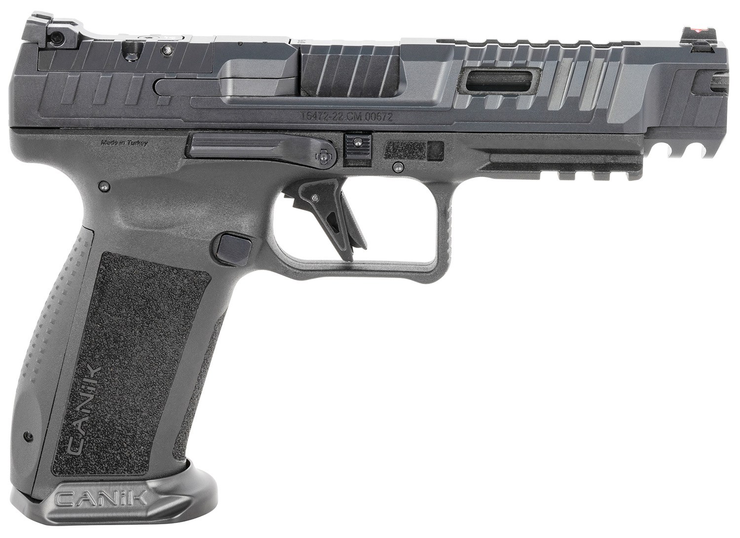 Canik HG6815N SFx Rival 9mm Luger 18+1 5" Black Steel Barrel, Dark Side Ported/Serrated Steel Slide, Polymer Frame with Beavertail & Picatinny