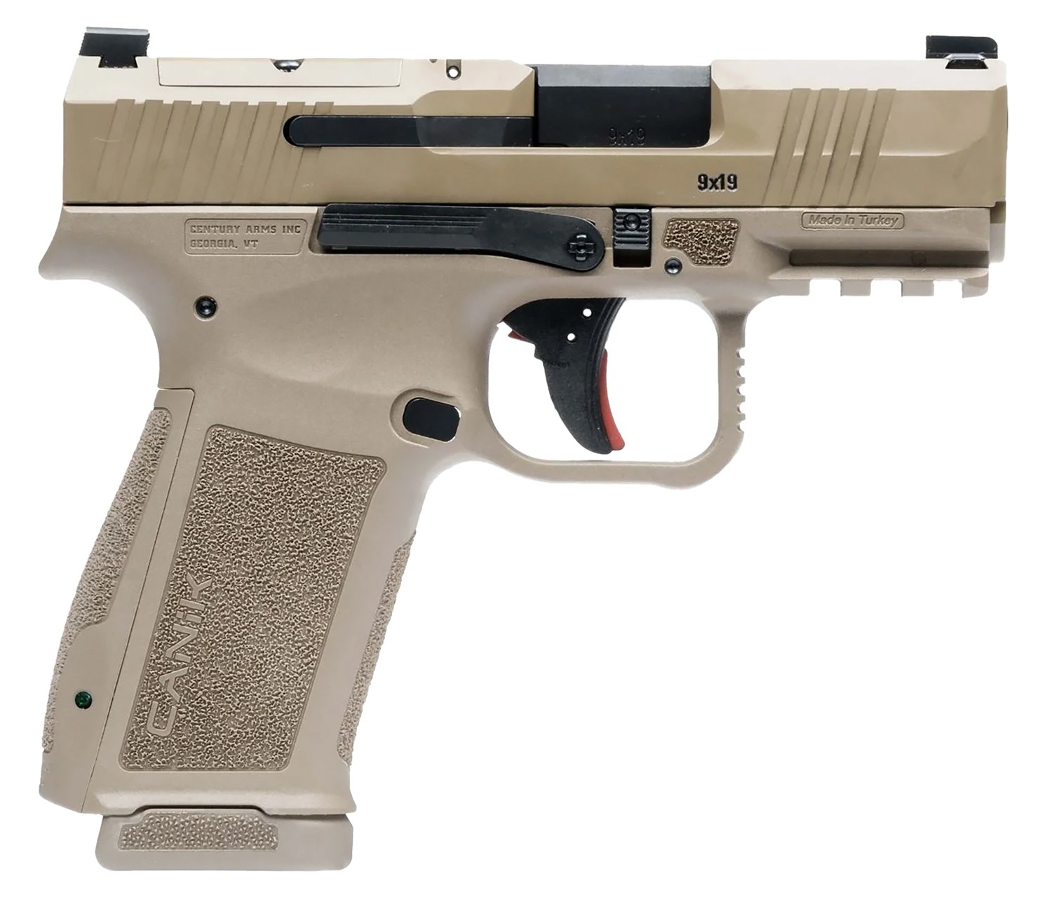 Canik Mete MC9 L FDE 9MM 3.18IN Barrel with Two 17-Round Magazines and Accessory Kit HG7882D-N
