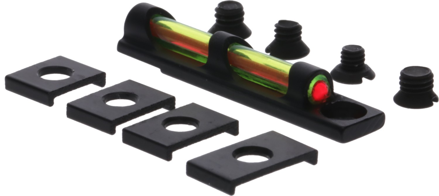 TruGlo TG-TG949D Tru-Bead Universal Green Outside with Red Center Fiber Optic Front Sight with .120" Fiber Diameter Black Frame for Shotguns