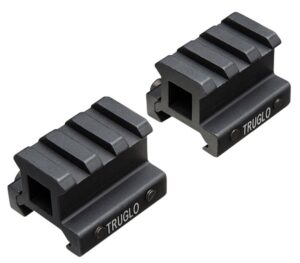 TruGlo TG8982B Picatinny Riser Mount Matte Black Anodized