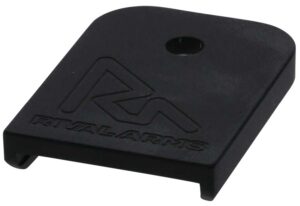 Rival Arms RA70G001A Magazine Baseplate 9mm Luger/40 S&with 357 Sig, Compatible with Glock (except 36/42/43/48), Black Aluminum