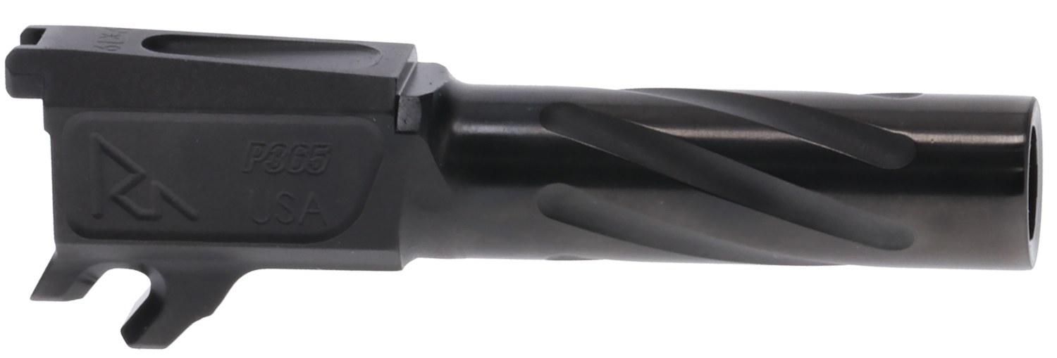 Rival Arms RA20P002A Precision Match Grade 9mm Luger 3.10" Fluted Threaded Black PVD Steel, Fits Sig P365