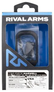 Rival Arms RARA70G121A Two Piece Magwell Compatible with Gen5 Glock 17/22/34/35, Black Anodized Aluminum