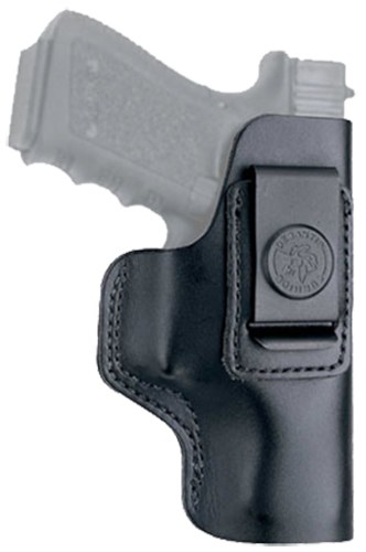 DeSantis Gunhide 031BAB6Z0 Insider AIWB Black Leather Belt Clip Compatible with Glock 19/Sig P228/Beretta APX Right Hand