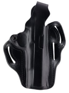 DeSantis Gunhide 001BA21Z0 Thumb Break Scabbard OWB Black Leather Belt Slide Fits 1911 Colt Government Right Hand